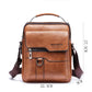 Popular Men's Messenger Bag One Shoulder Retro Business Backpack PU Leather Flaps Crossbody Bags Business Flap Male Solid Travel Bag
