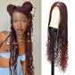Full Lace Wig Head Cover Chemical Fiber Hair Three-strand Braid