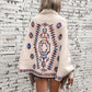 Women's Pop Geometric Jacquard Ethnic Style Tassel Shawl