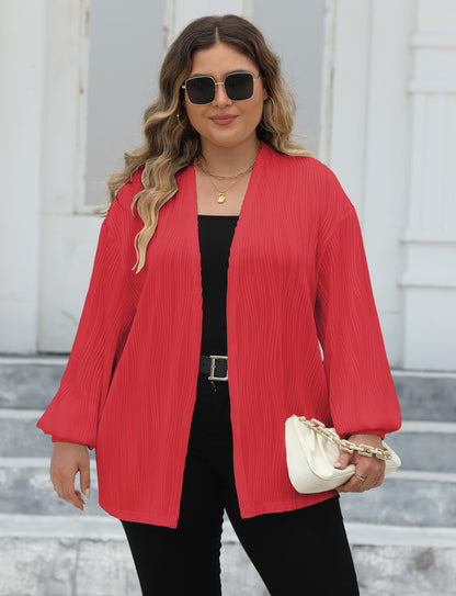 Wave Stripes Casual Loose Jacket Comfortable Top