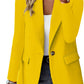 Fashion Casual Women Blazer Long-sleeved Solid Color Casual Cardigan Small Suit Jacket For Women Elegant Office Lady Outerwear
