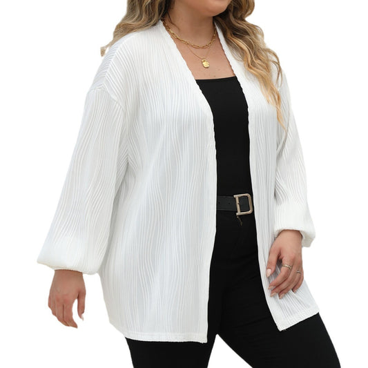 Wave Stripes Casual Loose Jacket Comfortable Top