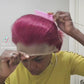 Burgundy 13x4 Lace front Pixie wig, Glueless human hair wig, short Pixie Cut for women