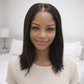 HD Lace Bob Wig 9x6 Glueless – Straight Pre-Plucked Human Hair Wig, Natural Hairline, 150% Density