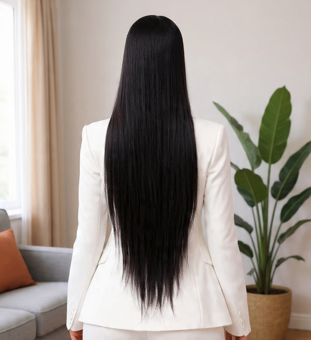 HD Lace Front Wig Silky Straight 13x6 | 180% Density | Pre-Plucked Glueless Wig | 22-26 Inch