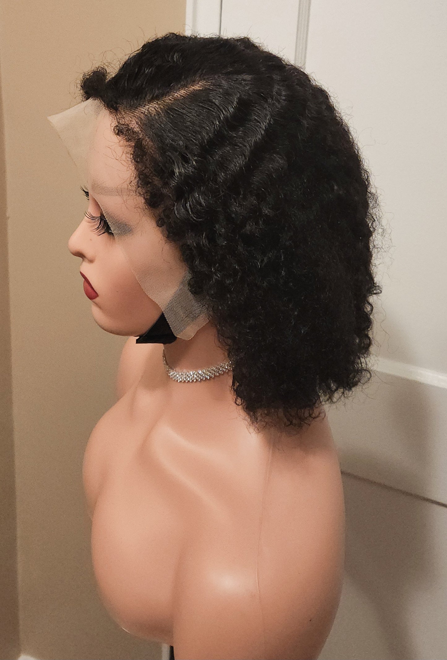 Mannequin Wearing Martbeauty LLC 4C edge Wig showing natural texture